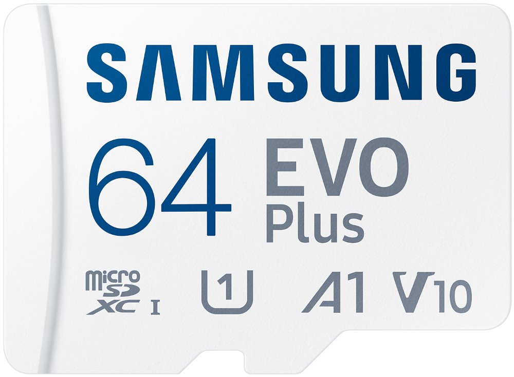 SAMSUNG EVO Plus Micro SDXC 64GB / CL10 UHS-I U1 + Adaptér / MB-MC64SA/EU