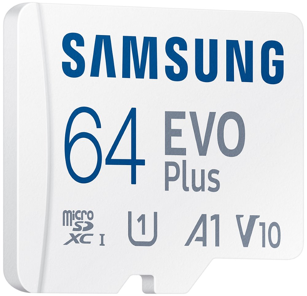 SAMSUNG EVO Plus Micro SDXC 64GB / CL10 UHS-I U1 + Adaptér / MB-MC64SA/EU