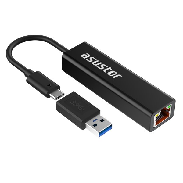 Asustor AS-U2.5G2 / USB3.2 / type-C to 2.5GBASE-T / v balení redukcia USB-C na USB-A