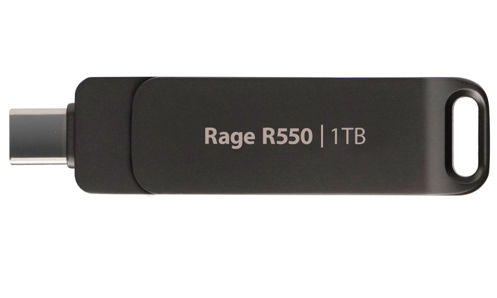 Patriot RAGE R550 1TB/USB 3.2/USB-A + USB-C / PE1TR550DSAD
