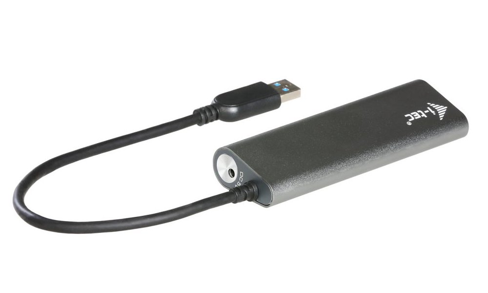 i-tec USB HUB METAL/ 4 porty/ USB 3.0/ napájecí adaptér/ U3HUB448
